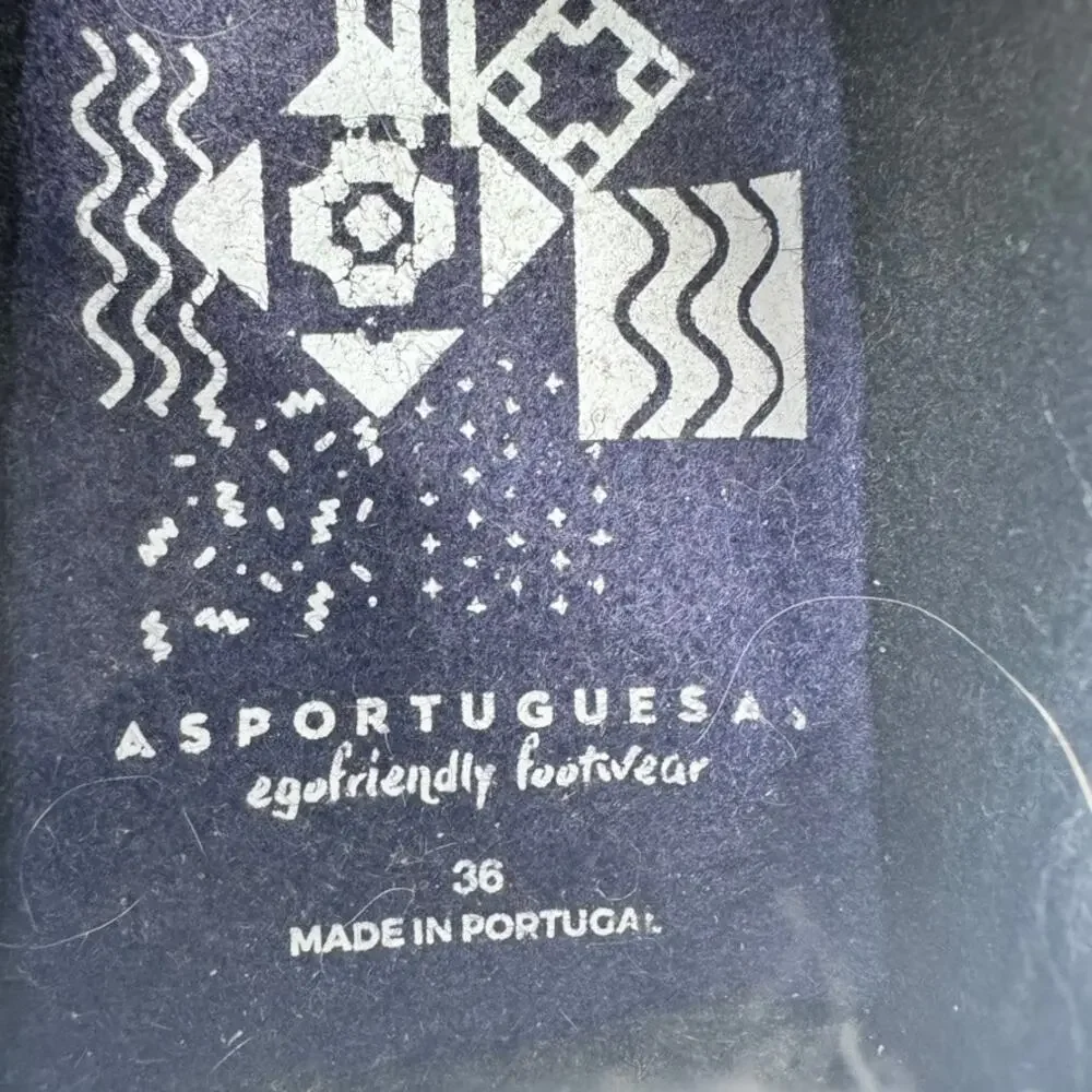 Asportuguesas Round Toe Shoes Black Size 36 6 Flaw